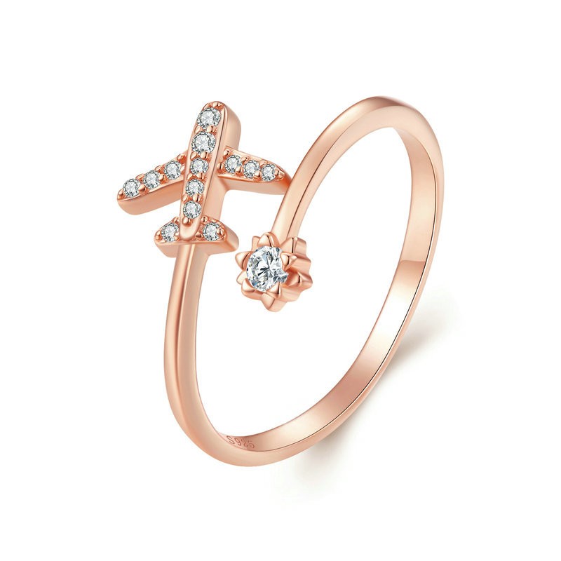 S925 Sterling Silver Sailing Distance Opening Ring - Stylish Accessory