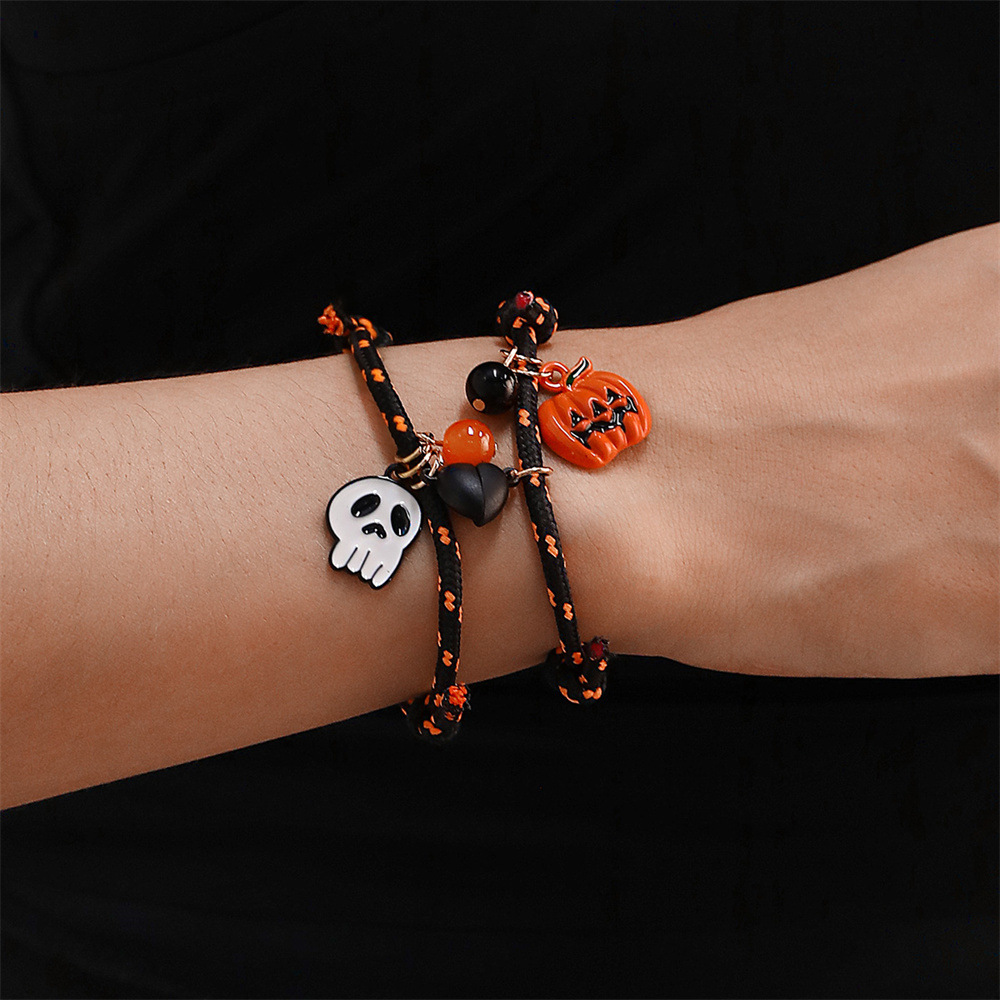Pumpkin and Ghost Bracelet