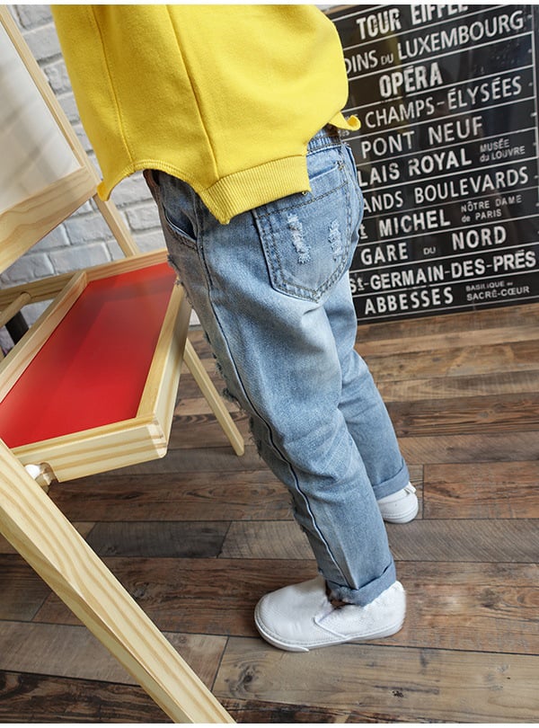 Boys Ripped Trousers Image 5