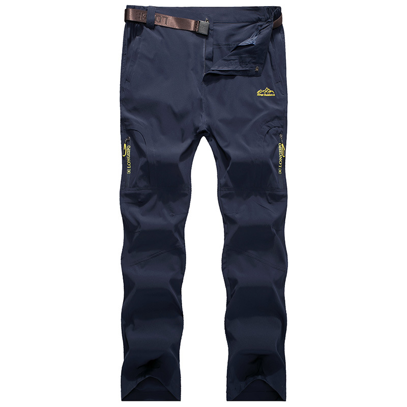 Quick-Drying Hiking Pants - Blue Color - Anti-UV Breathable Stretch Outdoor Pants Detail