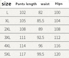 Quick-Drying Hiking Pants - Size Chart Guide - Waterproof Stretch Outdoor Pants Sizing HS:620342 Age:Adult Gender:Male Origin:CN