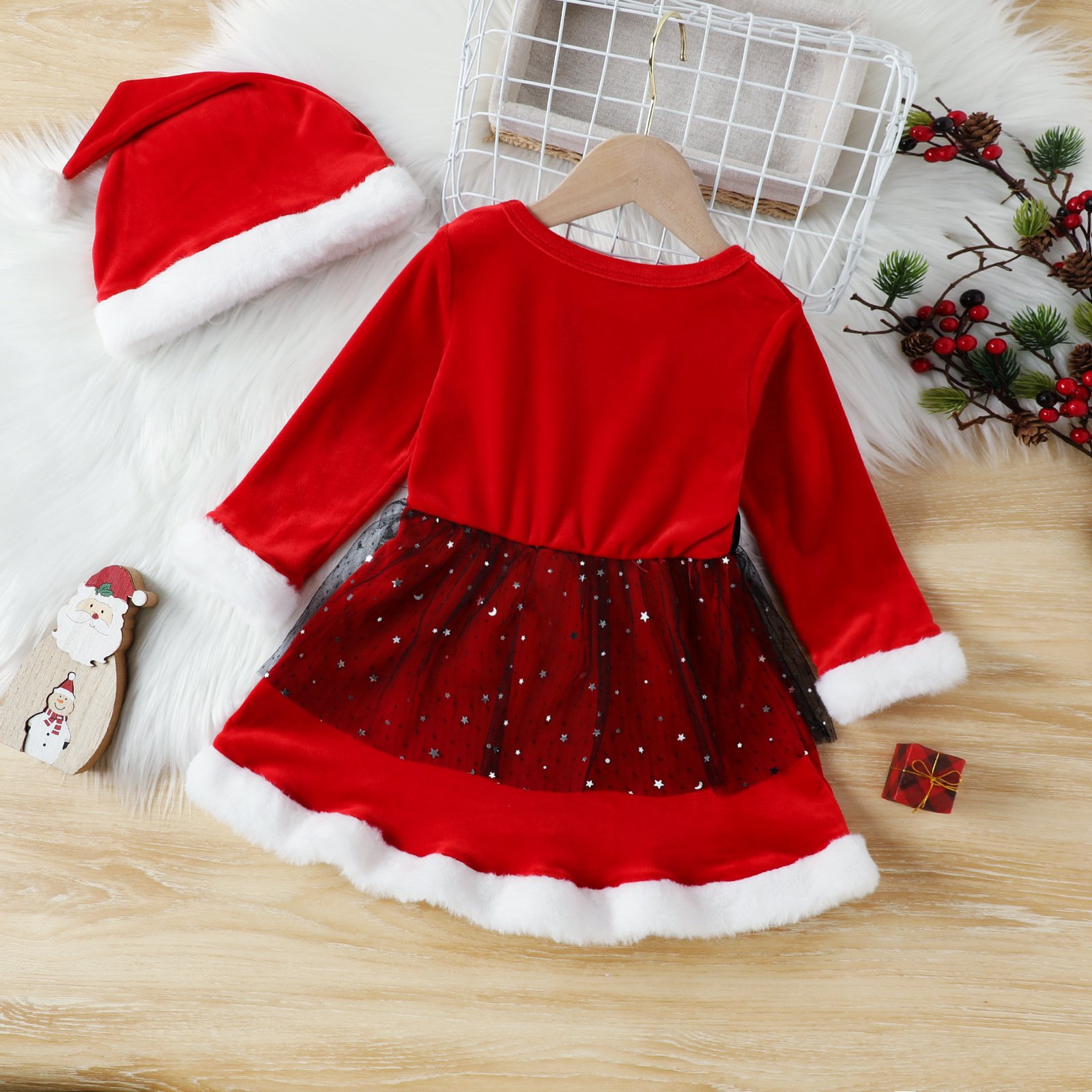 Girls' Christmas Dress Image 3