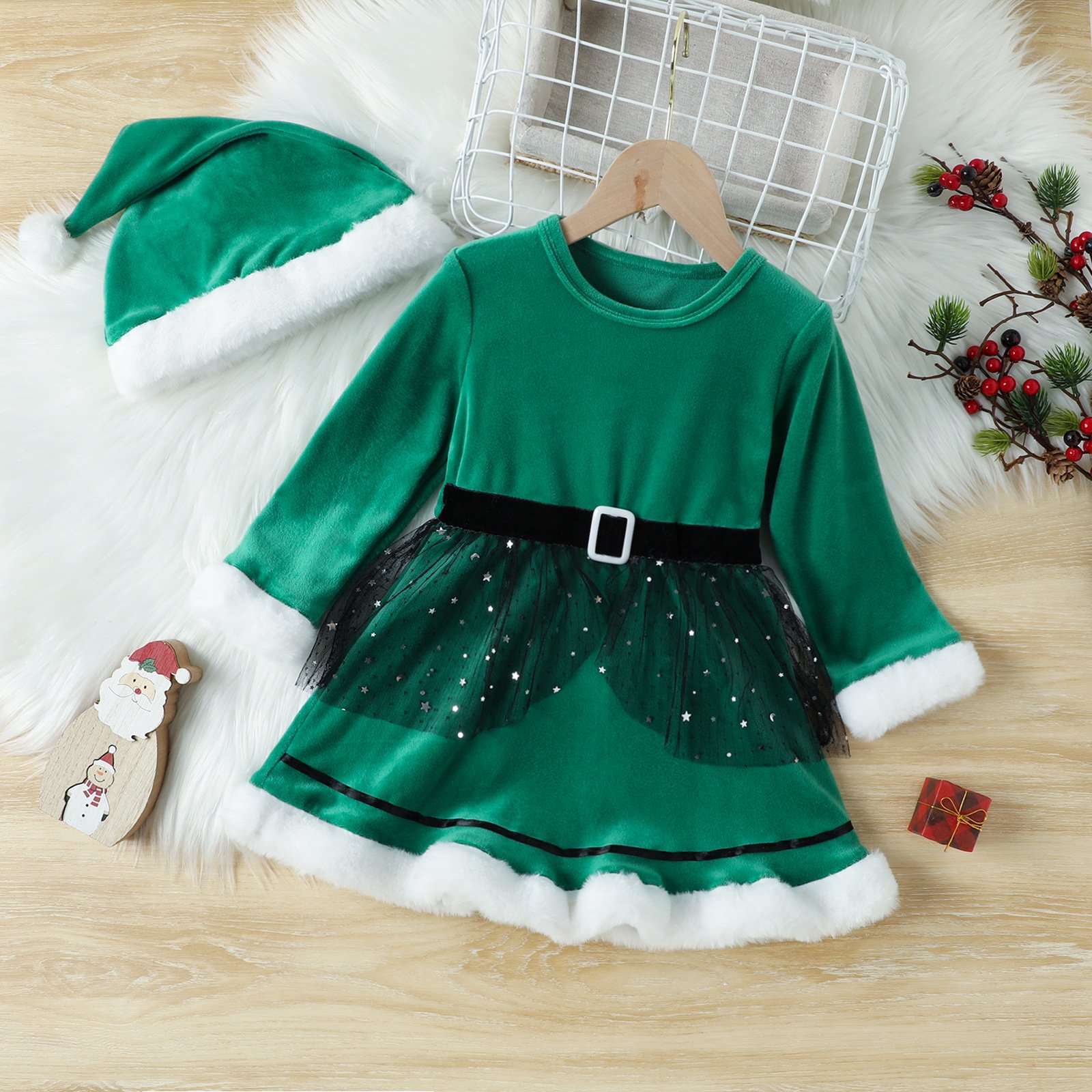 Girls' Christmas Dress Image 12