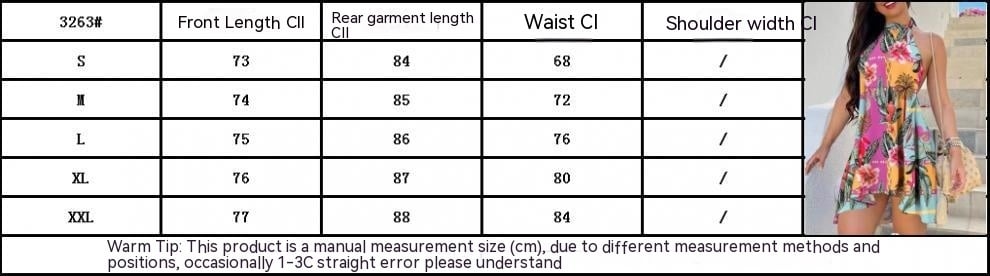 Fashionable Printed Lace-up Dress Image 1