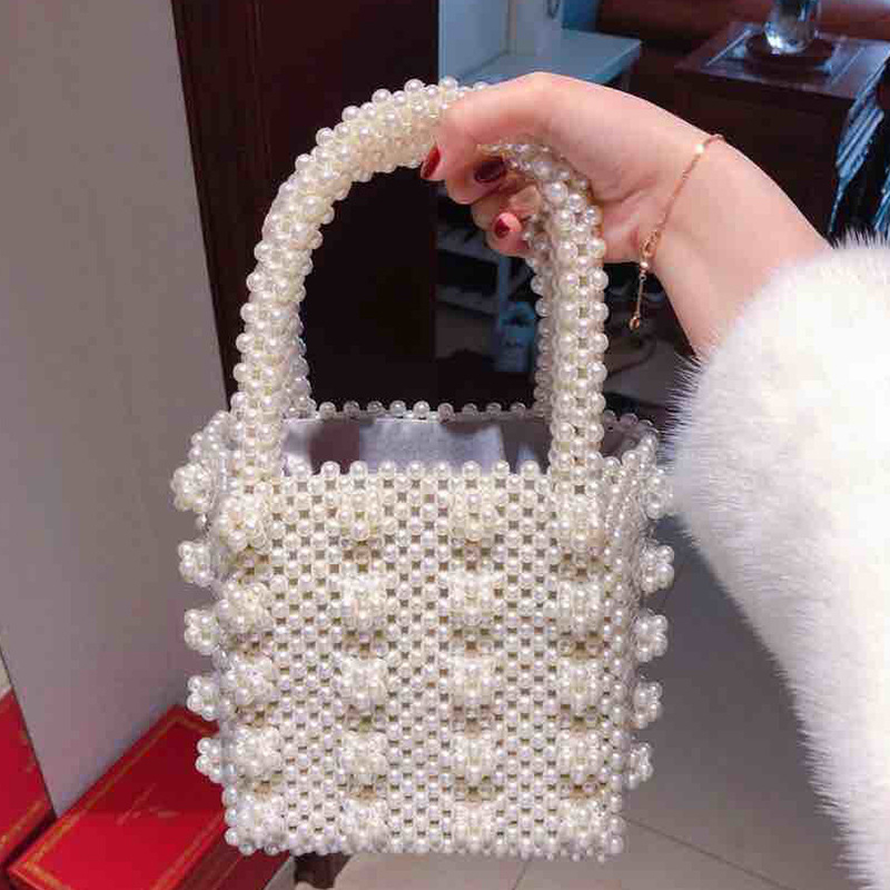 Hand-woven Pearl Handbag