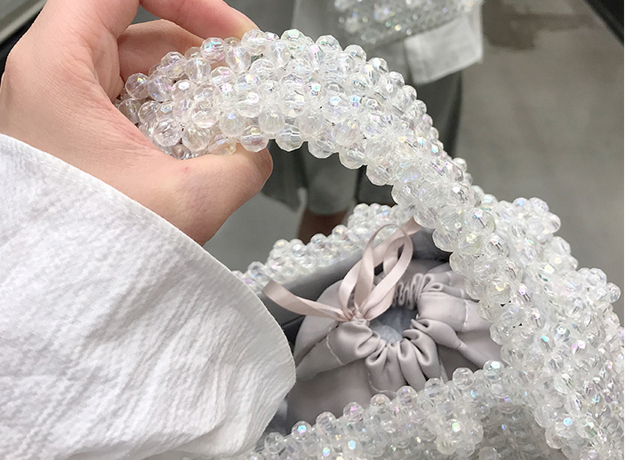 Hand-woven Pearl Handbag