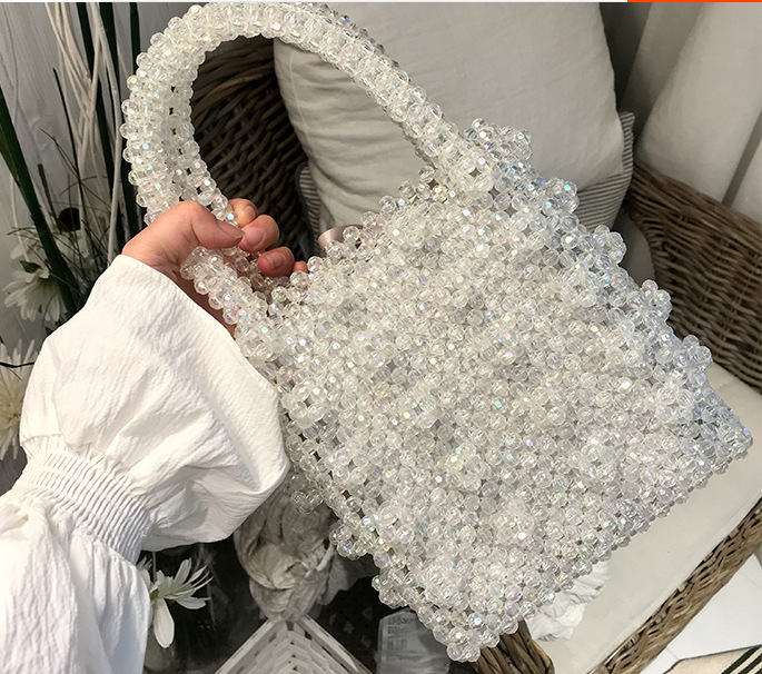 Hand-woven Pearl Handbag