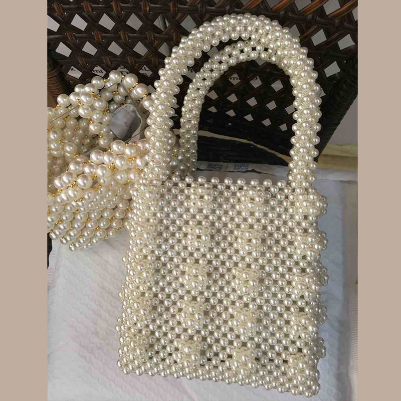 Hand-woven Pearl Handbag