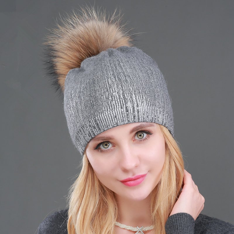 Warm Wool Knitted Hat Image 6