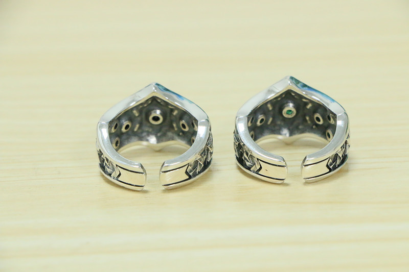 Personalized Six Pointed Star Inlaid Ring Image 4