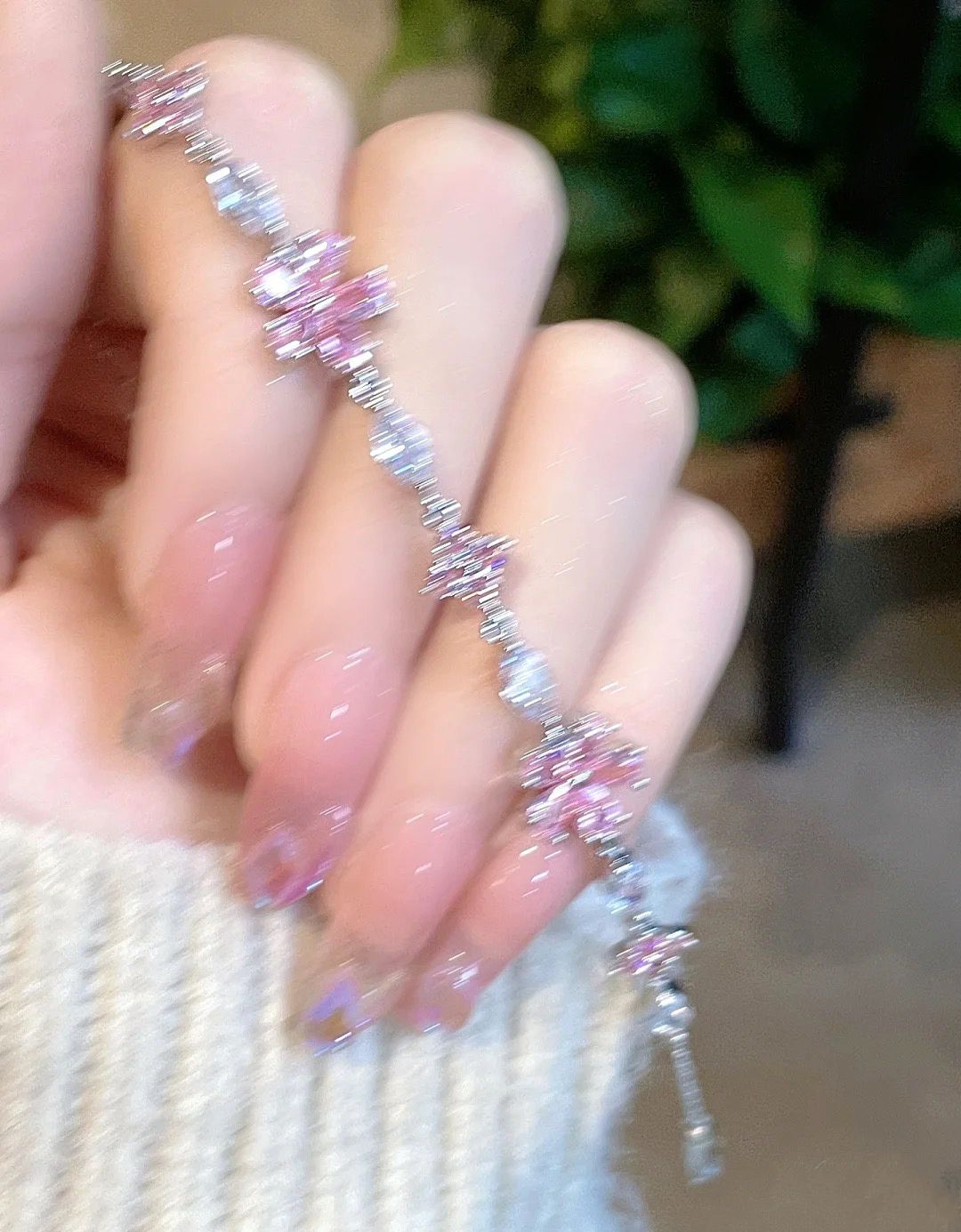 Women's Cherry Blossom Crystal Bracelet Image 15