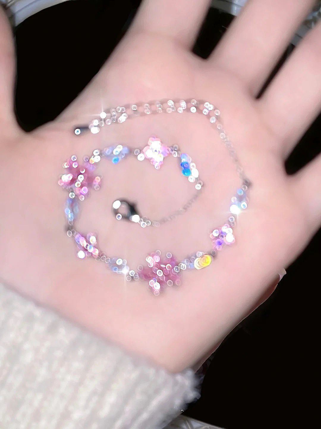 Women's Cherry Blossom Crystal Bracelet Image 14