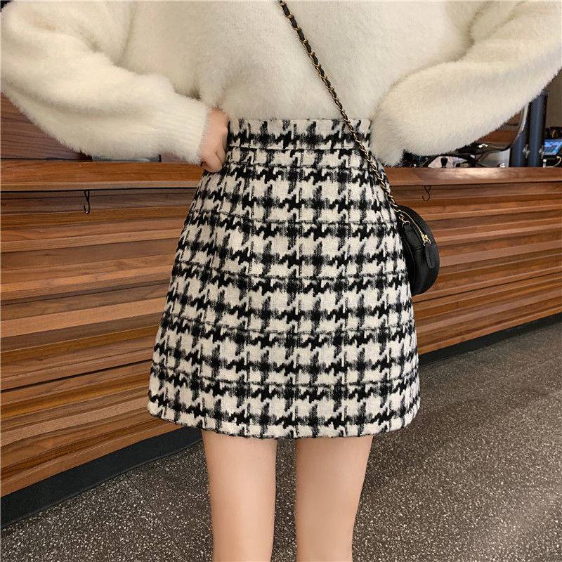 Khaki Woolen Skirt