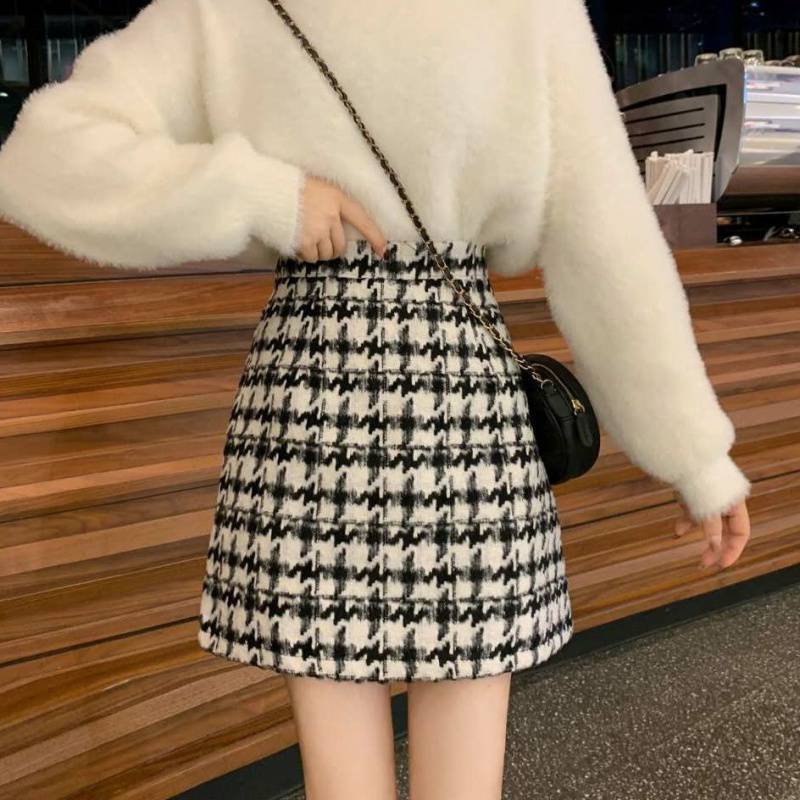 Woolen Skirt Fashion