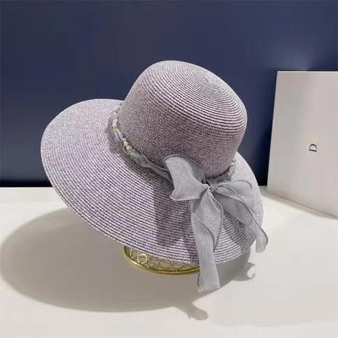 Purple Straw Hat