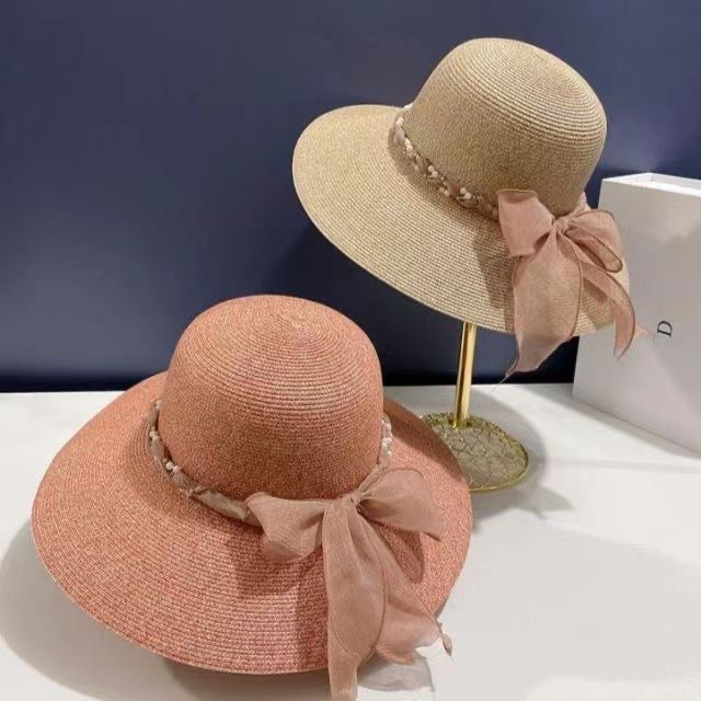Beige Straw Hat