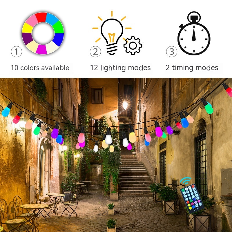 Outdoor Lamp String RGB 2