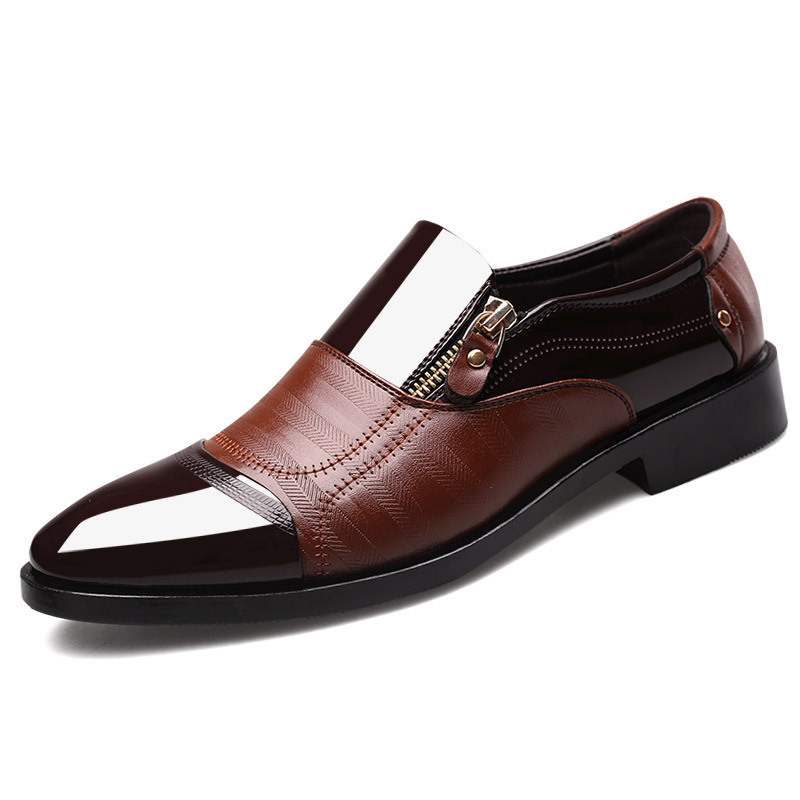 Men's Leather Shoes - Brown