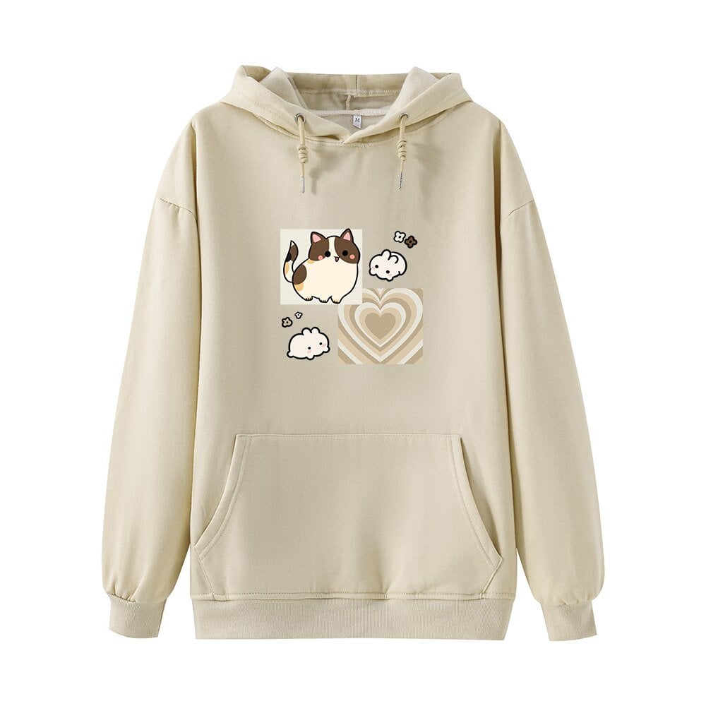 Women's Printed Velvet Hooded Sweater Image 2