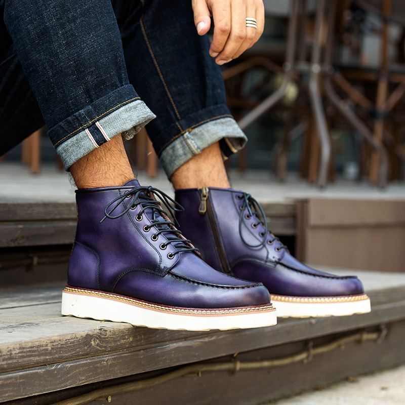 High-top Korean Men's Tooling Boots