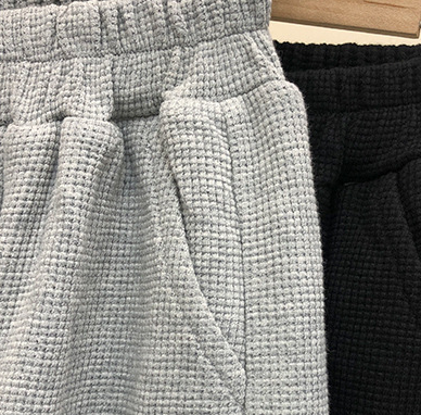 Boys Plus Velvet Thick New Wide Casual Pants