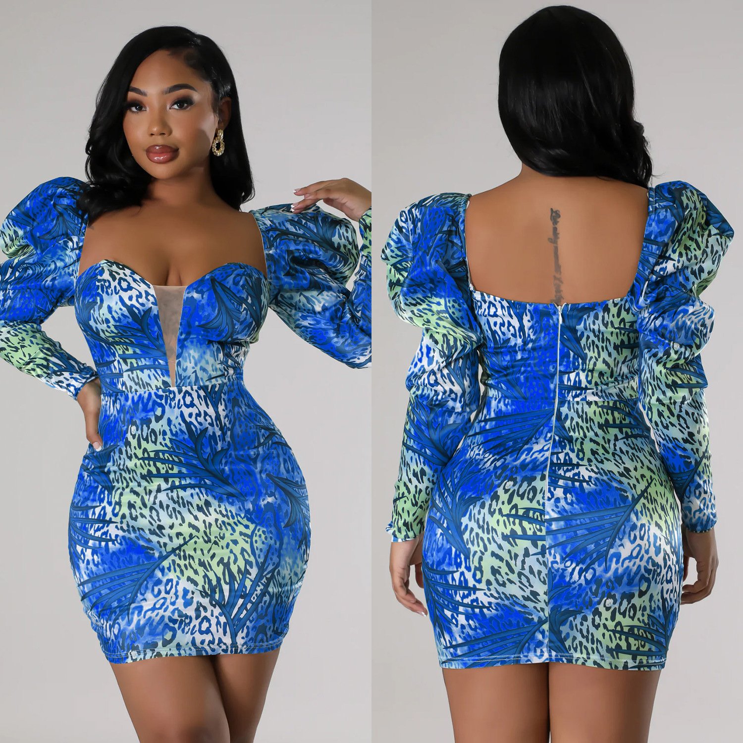 Model wearing the dress