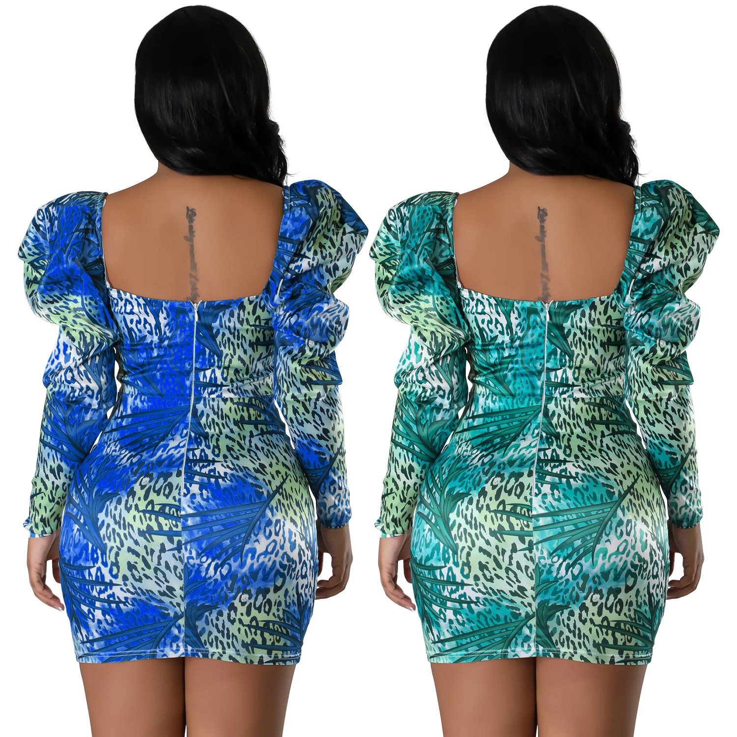Back view of the dress