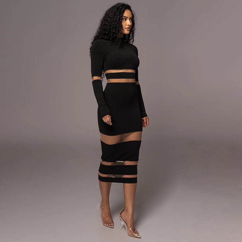 Elegant design of the dress