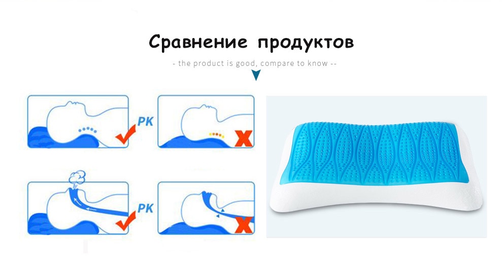 Cooling Mousse Rubber Health Pillow - Image 2