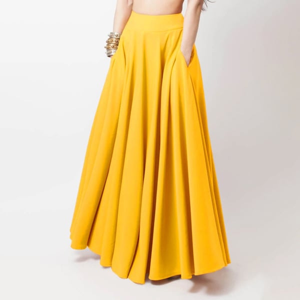 Plus Size Women's Solid Color Half-length Pleated Skirt 6