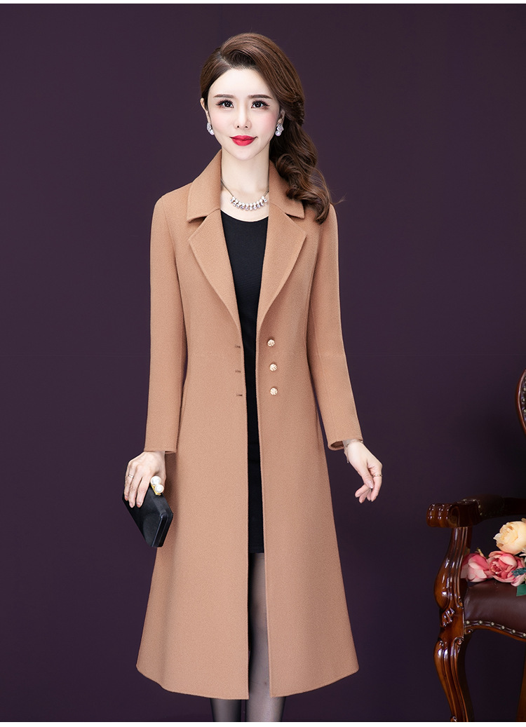 Overknee Mid-length Temperament Coat Color Options