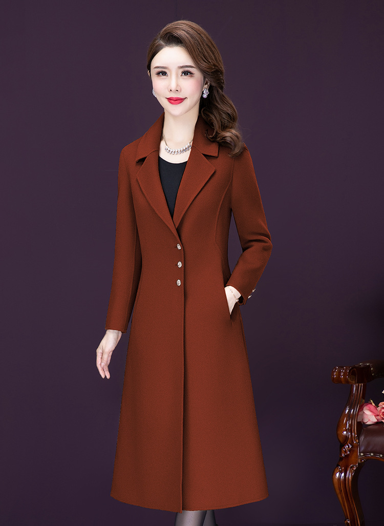 Overknee Mid-length Temperament Coat in Use