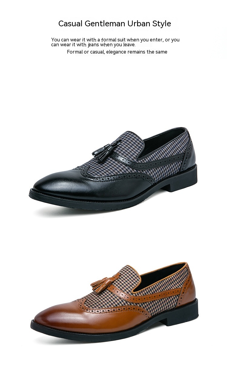 Men's British-style Business Casual Leather Shoes - Image 4