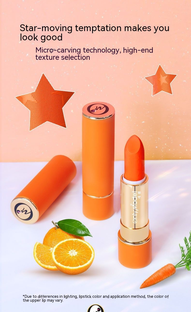 Carrot Orange Lipstick Packaging