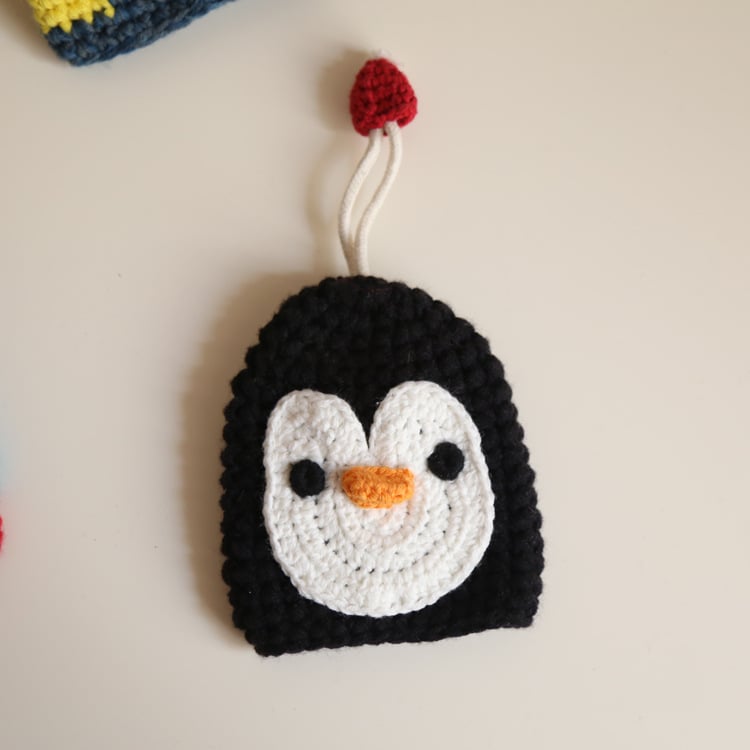 Cartoon Cute Knitted Key Bag Handwoven Protective Cover