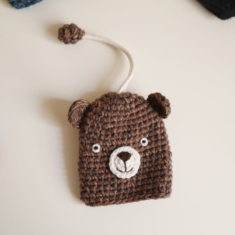 Cartoon Cute Knitted Key Bag Handwoven Protective Cover