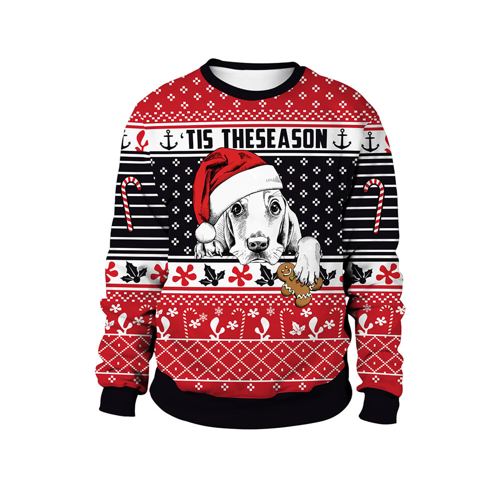 Women's Christmas Animal Print Pullover 2