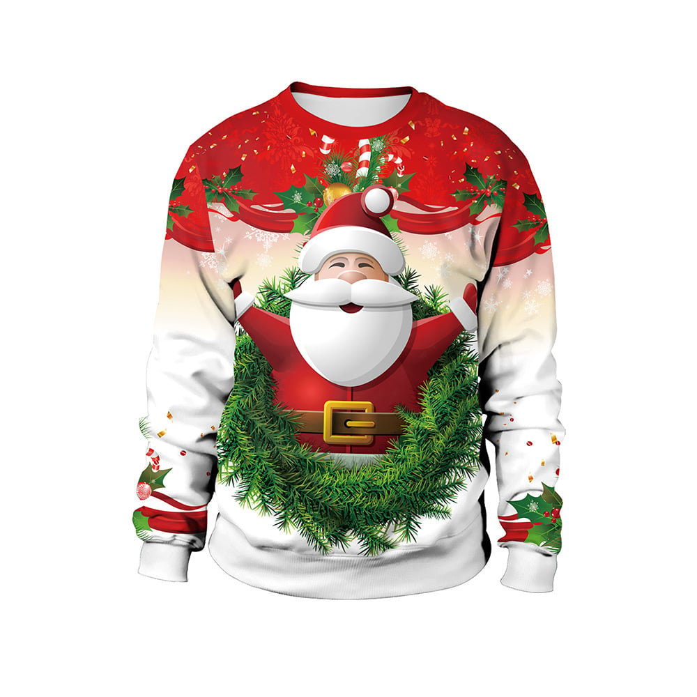 Women's Christmas Animal Print Pullover 8