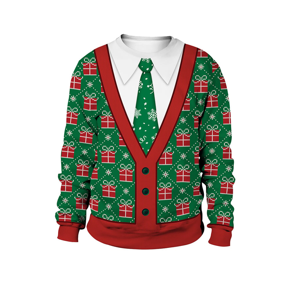 Women's Christmas Animal Print Pullover 4