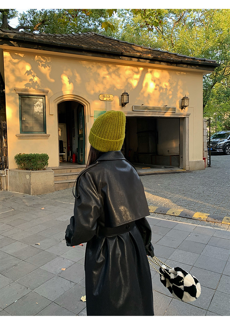 Advanced Sense Black Leather Coat 5