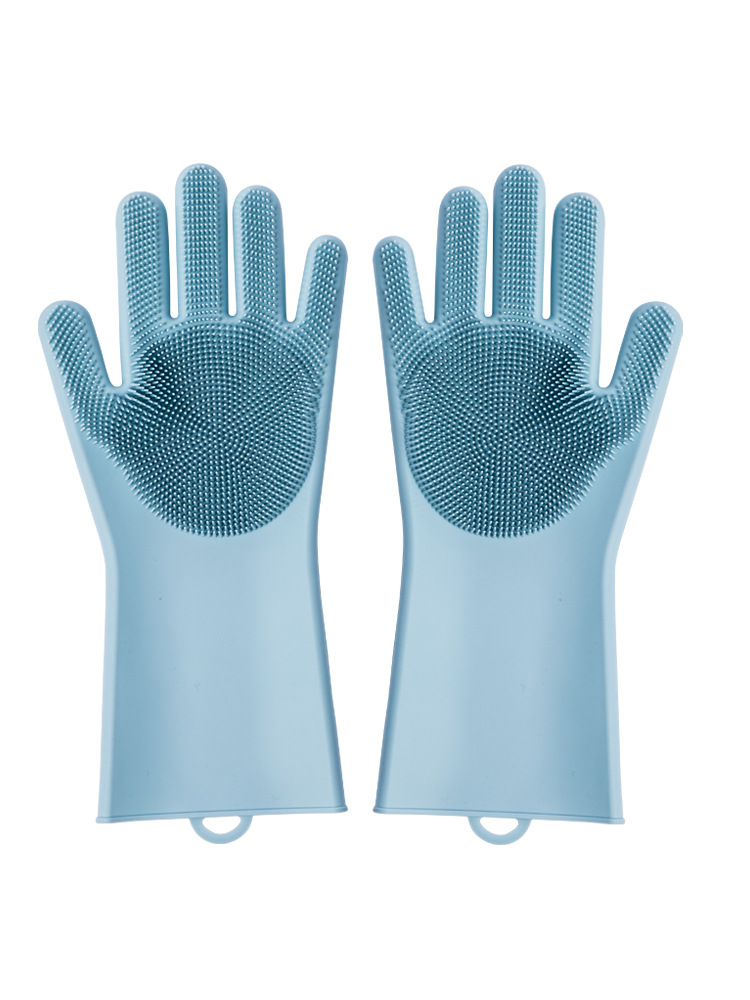 Silicone Rubber Cleaning Gloves - Green