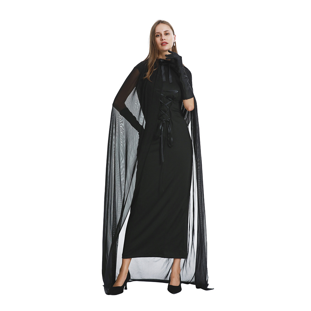 Halloween Witch Clothing Lace Cloak