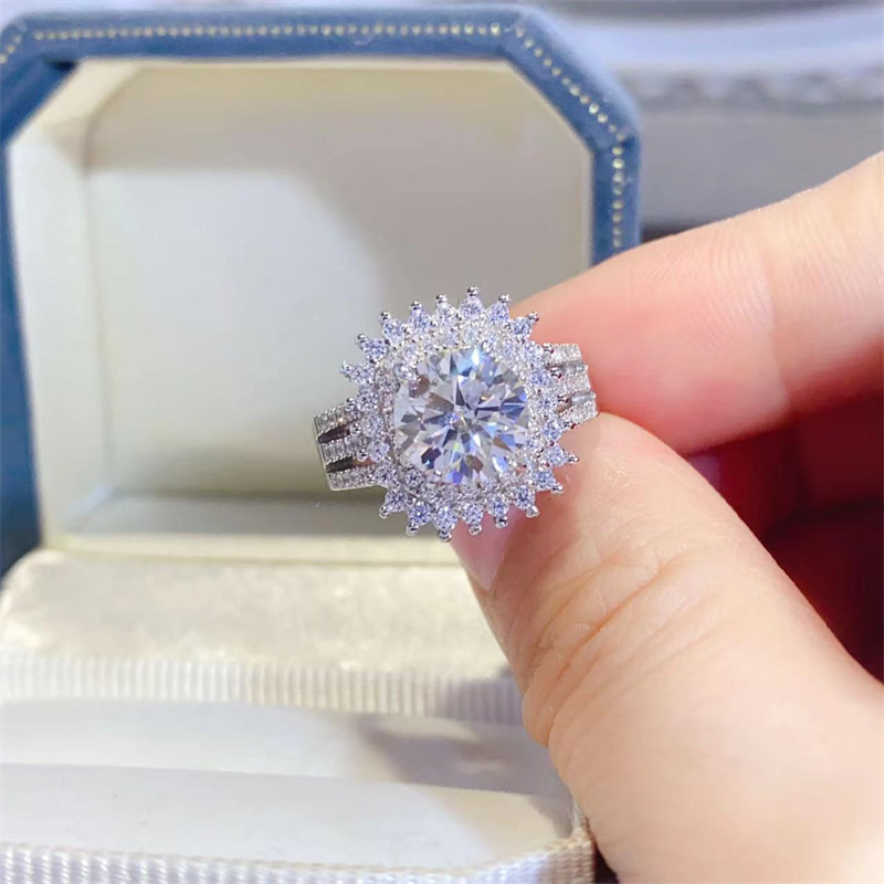 2 Karat Moissanite Ring Image 6