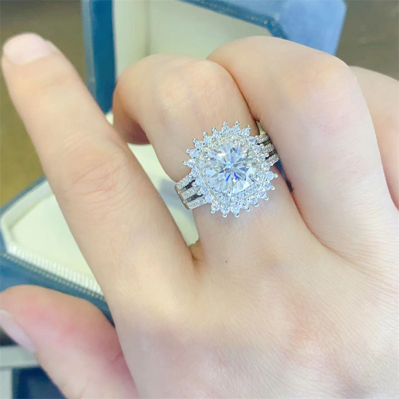 2 Karat Moissanite Ring Image 8