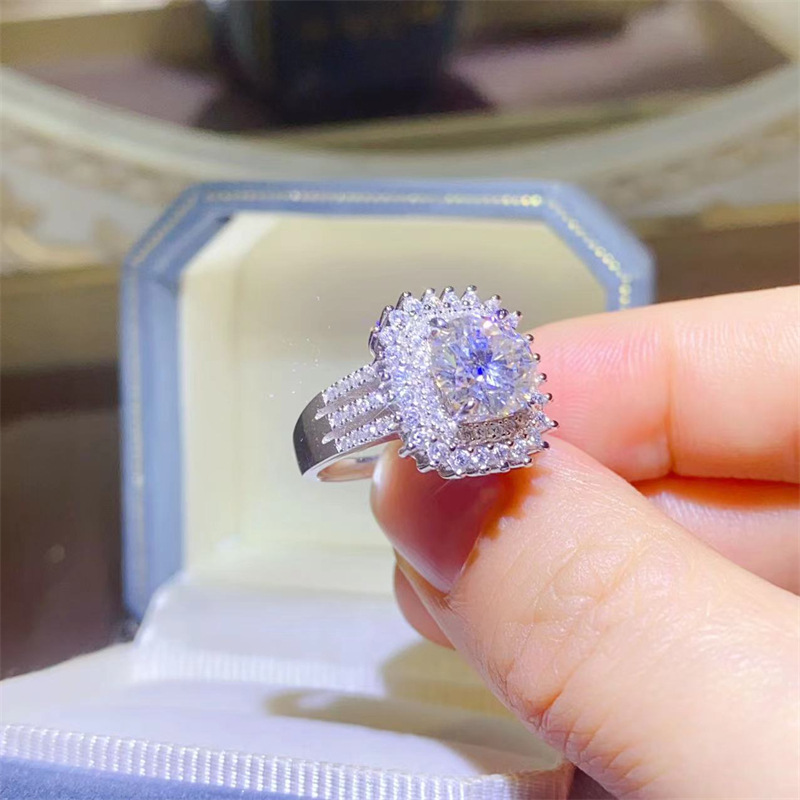 2 Karat Moissanite Ring Image 5