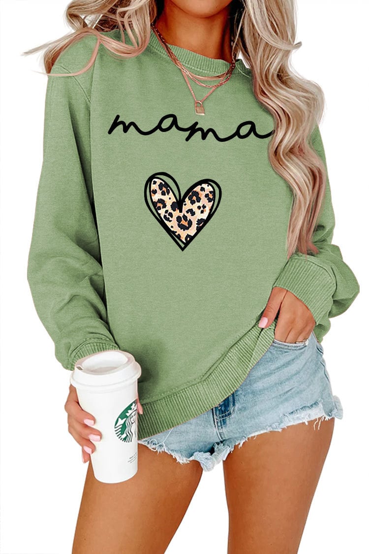 Leopard Print Heart Pullover 18