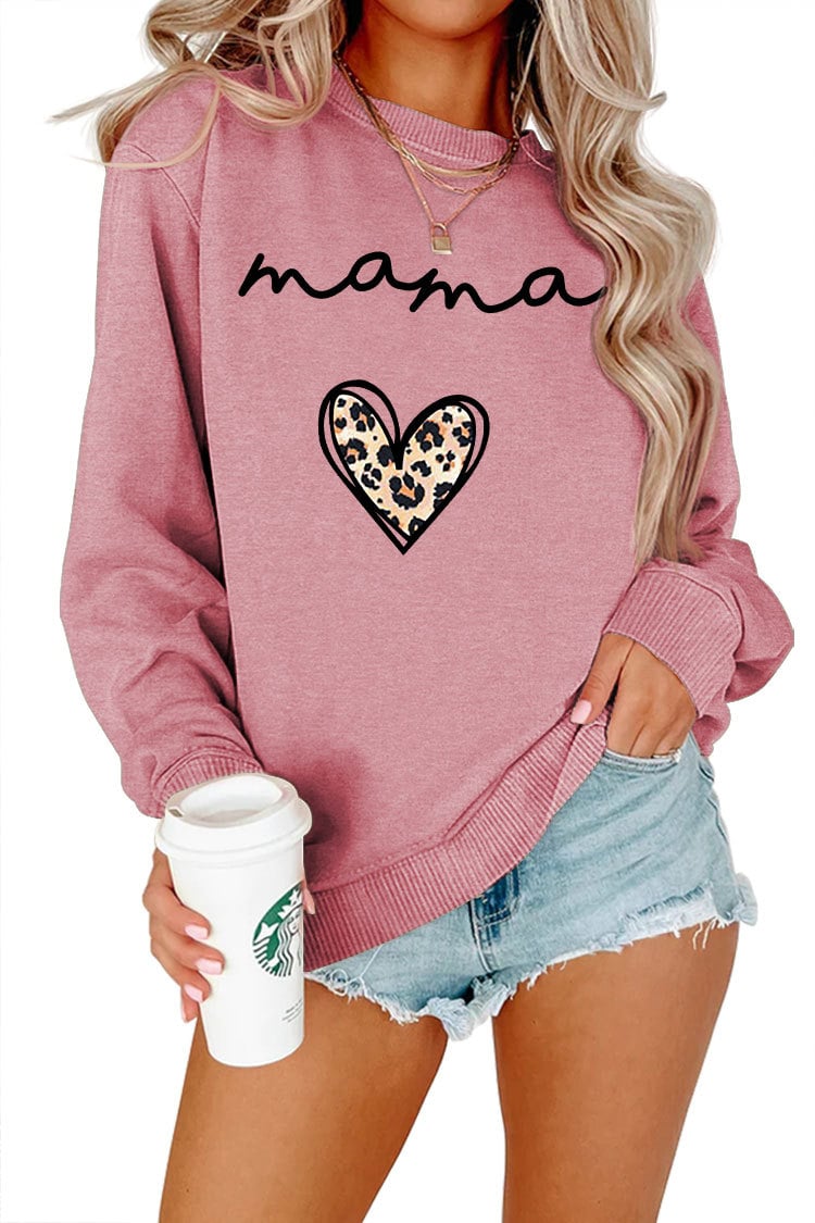 Leopard Print Heart Pullover 14