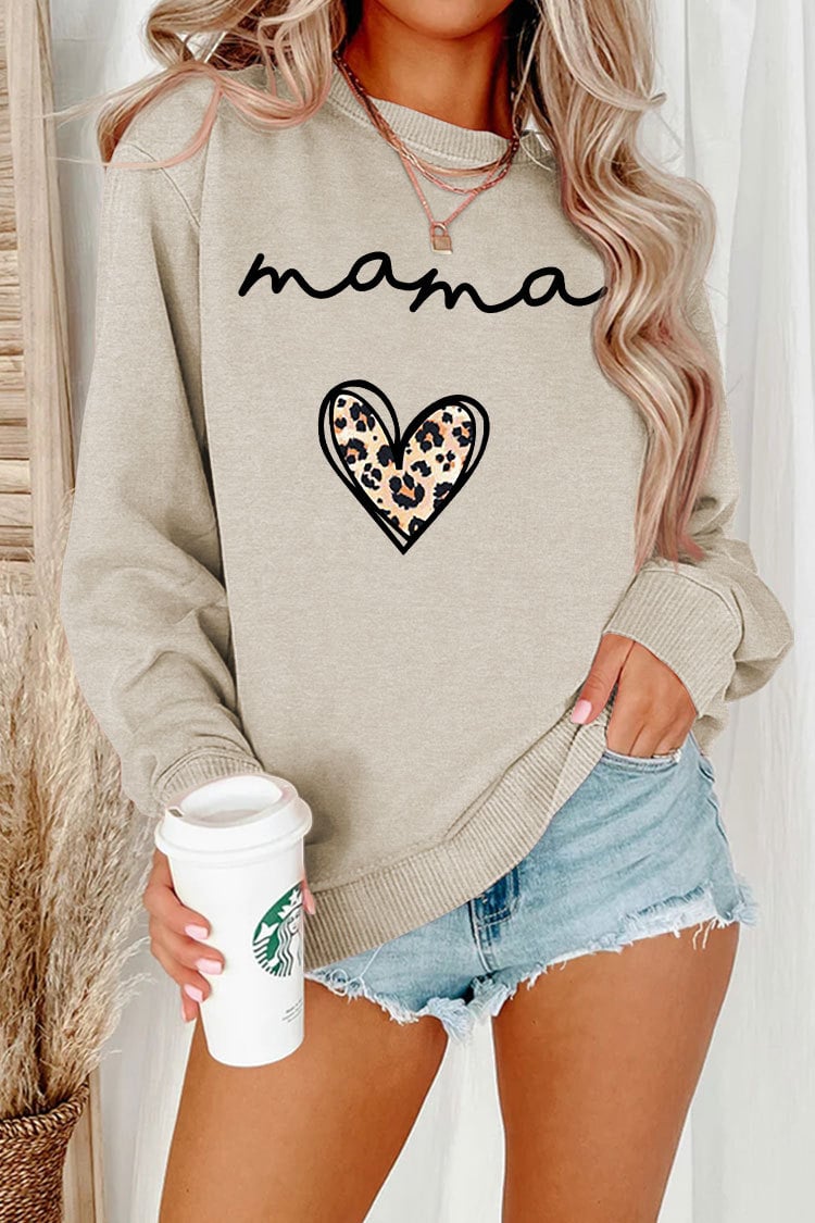 Leopard Print Heart Pullover 12