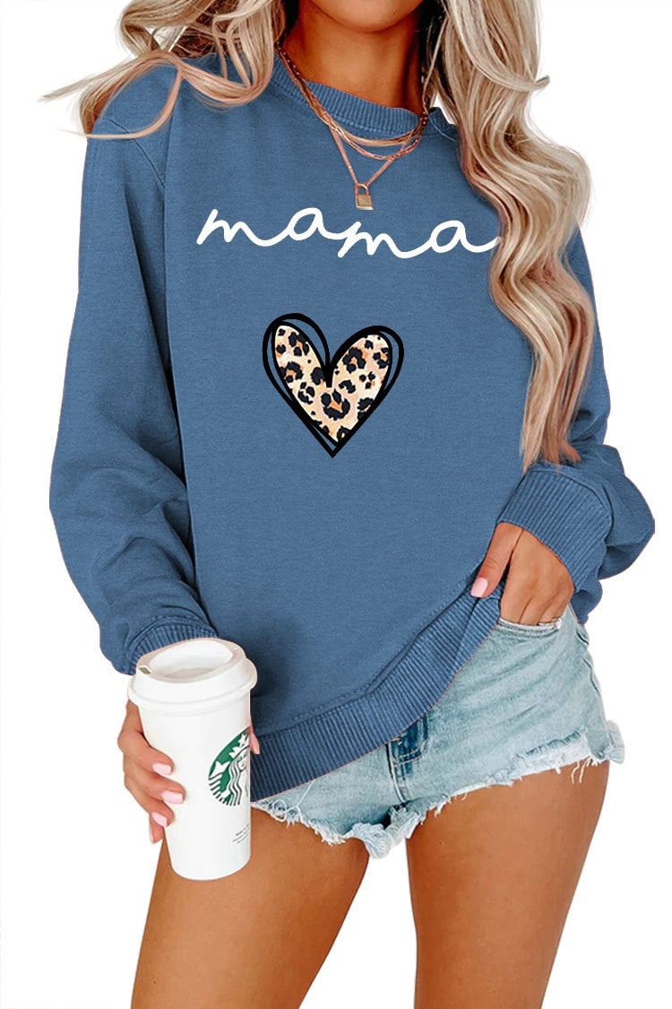 Leopard Print Heart Pullover 15