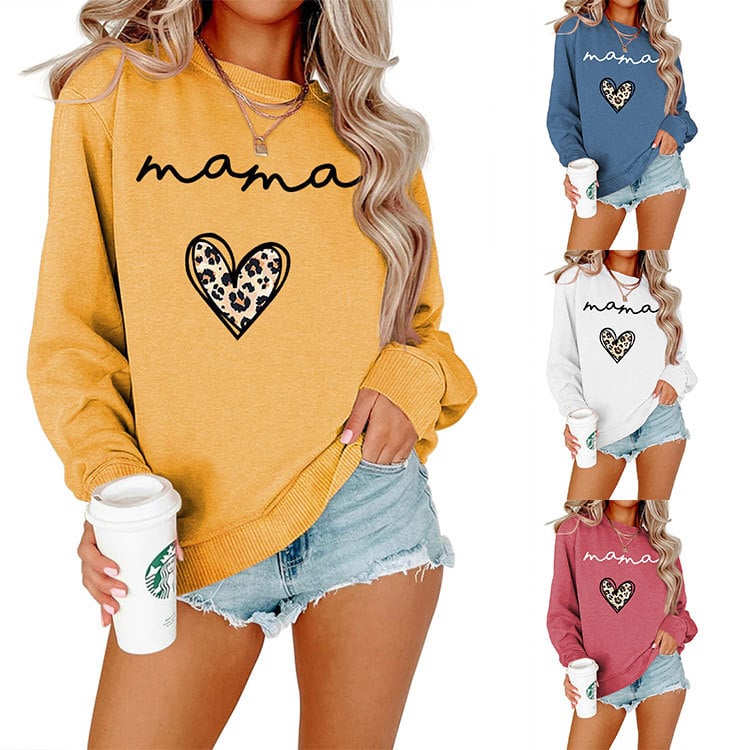 Leopard Print Heart Pullover 11